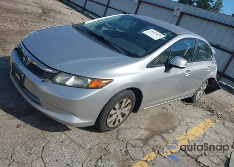 2012 Honda Civic Lx из США, поврежденный, VIN JHMFB2F52CS000625